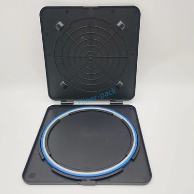 Beli 8 Inch Black Single Horizontal Wafer Shipper Match Hoop Ring Untuk Si Wafer 1PCS online manufacture