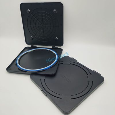Beli 8 Inch Black Square Single Wafer Carrier Trays Disesuaikan untuk digunakan di kamar bersih online manufacture