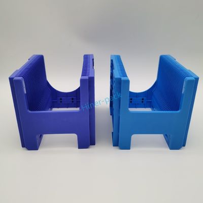 Beli Wafer Silikon Kontainer Pengiriman Kasset Kotak PP Bahan H-Square Berwarna Pengangkut Outgassing Rendah online manufacture