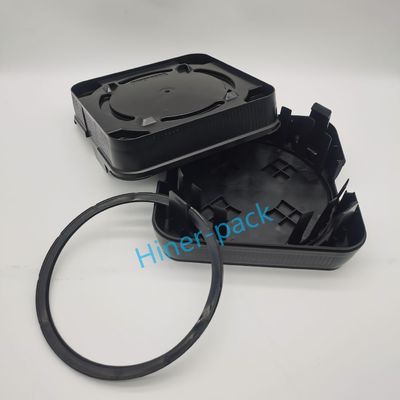 Beli Low Outgassing Silicon Wafers Carrier 8 Inch Black Horizontal Wafer Frame Kaset Pengirim online manufacture
