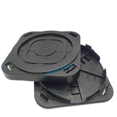 Beli Kaset Semikonduktor Wafer Standar Kotak Penyimpanan Wafer ESD Hitam 12 Inci online manufacture