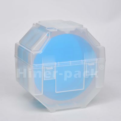 Beli Kotak penyimpanan wafer semitransparan hitam 25 slot untuk penanganan wafer semikonduktor online manufacture