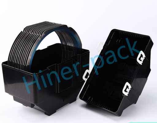 SGS sesuai Wafer Flex Frame 12 Inci 300mm Bahan PP Konduktif Wafer Storage Box