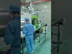 Pembersih PP Fluoroware Wafer Shipping Box Carrier Dengan Kaset 4 Inch 100mm